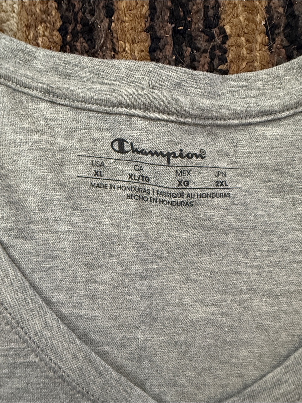 Champion Light Gray V-Neck Tank Top - Picture 2 of 3
